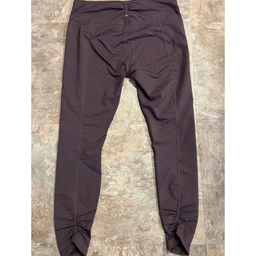 PRANA Misty Legging Purple Scrunch Ankle High Rise Stretch Active XL Texture - Picture 6 of 8